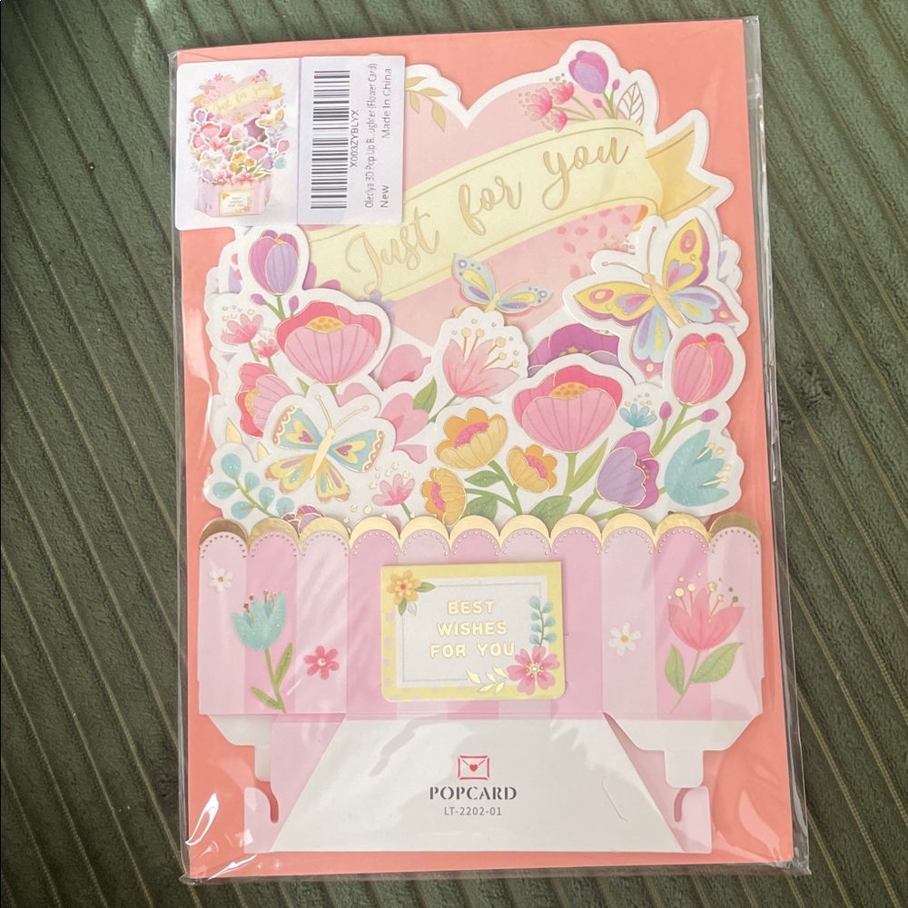 Best Wishes for you Floral‎ 3D Pop Up Card